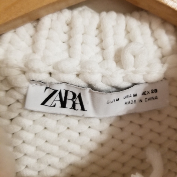 Zara knit crop top / sweater vest - white - Picture 5 of 6